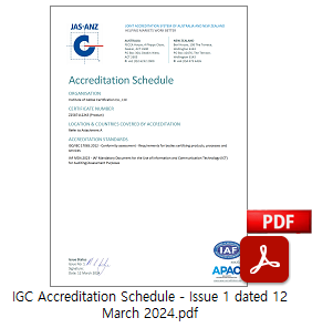 Check accreditation details